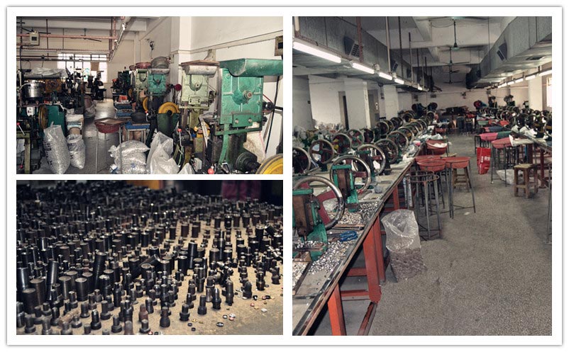 metal button factory backpart fixing machines