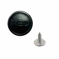 a jeans button in anti black color with a nail